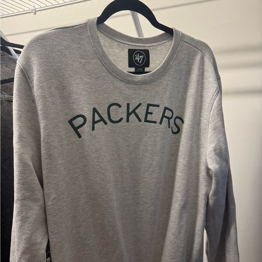 47 Brand Packers Gray Sweatshirt